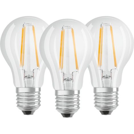 Osram Set LED E27 6,5W Bianco Freddo 3 Pezzi