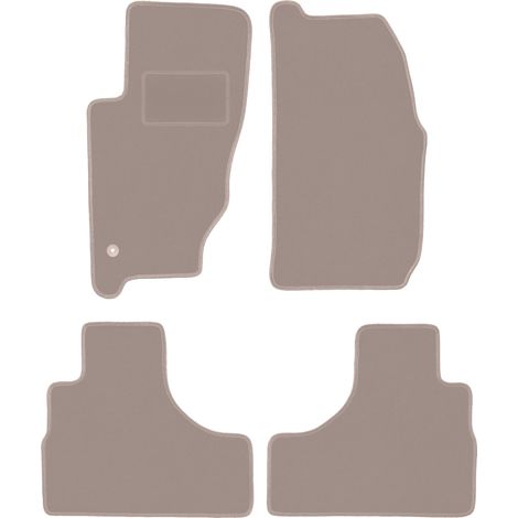 Tappetini in velluto beige per: Jeep Cherokee Liberty KJ off-road (2002-2007)