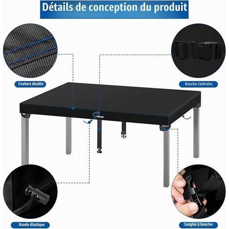 Protective Cover for Garden Table, 220 x 100 x 15 cm (1/3)