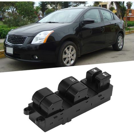 Interrupteur lève-vitre électrique avant gauche compatible Nissan Sentra 2008-2012, référence 25401-ZE80A, commande de vitre conducteur. (1/5)
