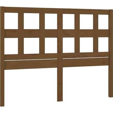 Maison Exclusive - Kopfteil Honigbraun 185,5x4x100 cm Massivholz (1/5)