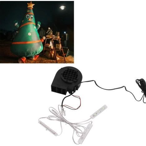 Aufblasbare Weihnachtsdekoration mit Gebläse – 3 weiße LED-Lampen – 2,8 m Kabel – für den Außenbereich (1/4)