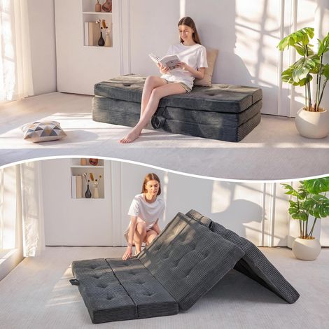 Comfortable Folding Memory Foam Mattress for Travel, Camping, Floor, Guest Bed, Living Room (1/5)
