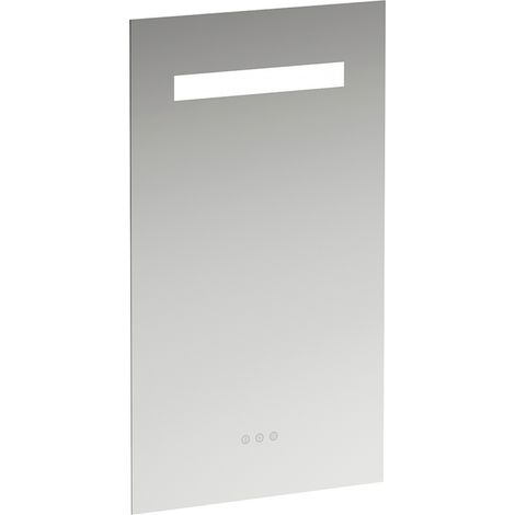 Miroir Leelo Run avec éclairage LED horizontal intégré, cadre en (1/4)