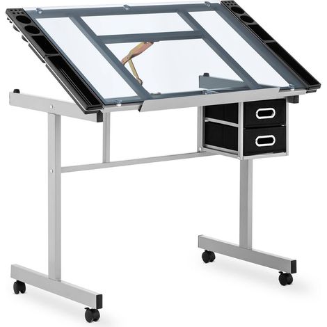 Table à dessin - Fromm & Starck - Plateau : 104 x 60 cm - Angle : 0 - 62° - 2 tiroirs (1/5)