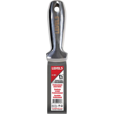 LEVEL5 Spachtel ganz aus Edelstahl Profi 1,5"/38mm 5-401