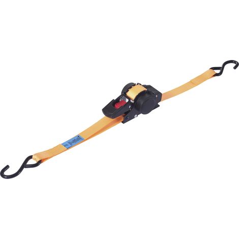 TOOLCRAFT TO-10283835 Selbstaufrollender Spanngurt Zugkraft LC Niederzurren (einzeln/direkt)=320 daN