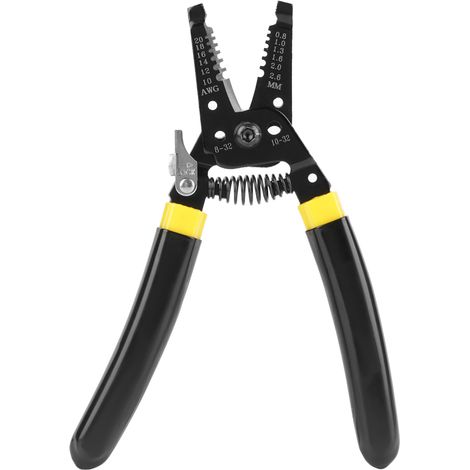 RT-7021 Multifunctional Cable Cutting Stripping Pliers Wire Cutter Stripper 0.8-2.6mm AWG 10-20