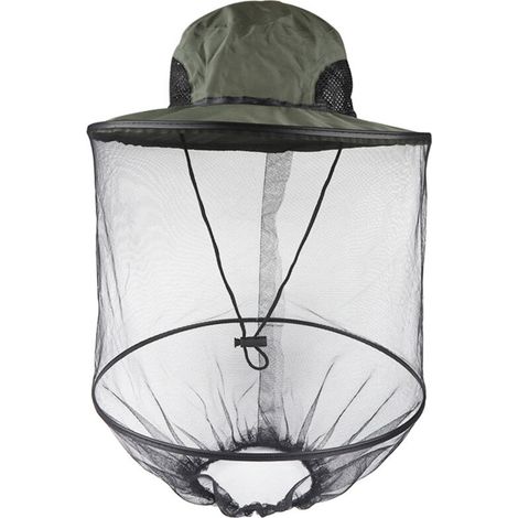 Chapeau Anti-Moustiques avec Moustiquaire - Protection Visage et Nuque pour Apiculture, Pêche et Randonnée (1/5)