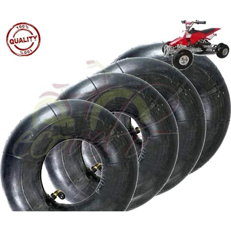 KIT 4 CAMERE D'ARIA 3.00-4 VF TR87 VALVOLA METALLICA IN FERRO PER RUOTA CARRELLO CARRELLINO PORTAPACCHI CARROZZELLA MINI QUAD GOMMA PNEUMATICO COPERTONE Ecovelo (1/4)