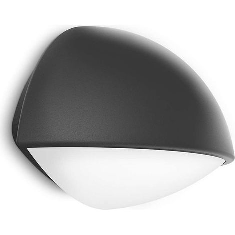 Philips myGarden - Lampada LED a parete per esterni 12x18 cm, 2700 K, 3 W, antracite 915004499501 (1/5)
