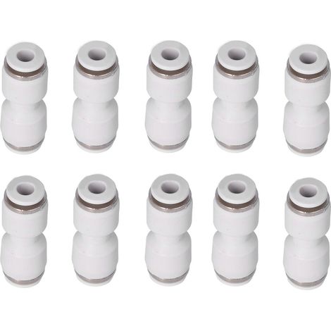 Raccord pneumatique rapide droit pour tube PU16, connecteur de tuyau à enfichage direct, lot de 10 pièces (1/5)
