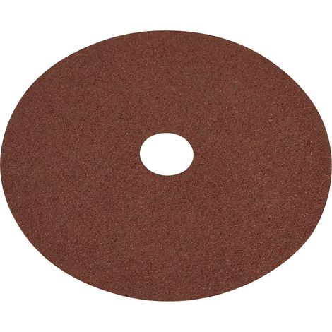 Sealey WSD440 Worksafe 100mm Fibre Backed Sanding Disc 40Grit - Pack of 25 (1/2)