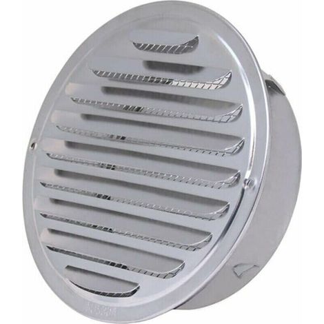 Sphere Grille d'aération en acier inoxydable pour hotte aspirante murale épaisse pour hotte aspirante pour salle de bain, cuisine, ventilat et aérat (150 mm) (1/4)