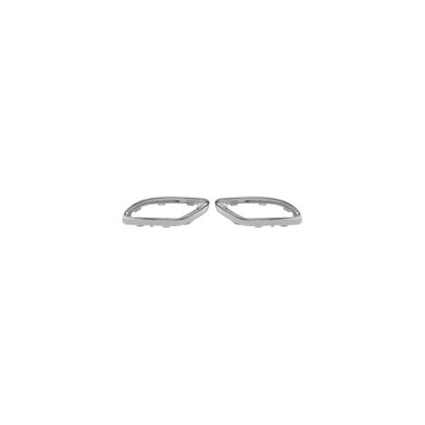 Garniture de couvercle d'embout d'échappement chrome brillant Remplacement pour Mercedes-Benz A B C E GLC CLS W177 W247 W205 W213 X253 C257 (1/4)