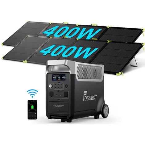 Générateur électrique portable 3840Wh 3600W LiFePO4 – Centrale électrique pour camping et secours – Recharge rapide via panneaux solaires