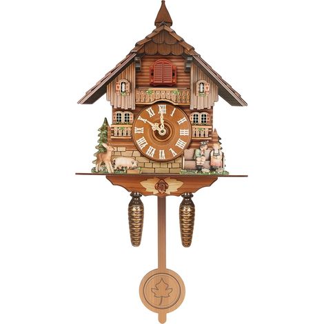 Black Forest Cuckoo Clock Exquisite Wall Clock with Bird Chiming Wall Clock (1/5)