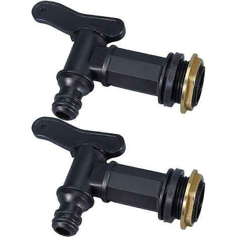Adaptateur de robinet pour réservoir de récupération d'eau de pluie, outil de jardin pour réservoirs, robinet de stockage d'eau de pluie (1/4)