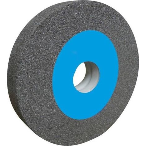 Meule Touret Vitrifiée Grise D. 200 x ép. 32 x Al. 32 mm - Gr 24 Corindon - Idéale pour Affûtage Meulage - Diamwood
