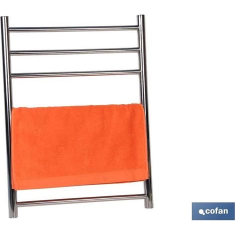 Sèche-serviettes électrique en acier inoxydable modèle Sinaí 80W IP44 - 70x53x10,5 cm (1/2)