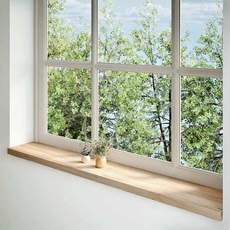 Appuis de fenêtre 2 pcs non traité 160x30x2cm bois chêne massif (1/5)