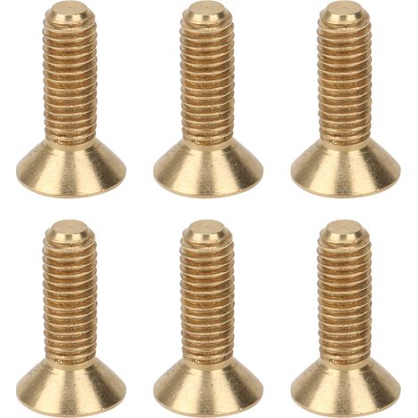 Vis à tête fraisée six pans creux, lot de 50, en cuivre pur, visserie plate M5 x 16 mm, accessoires de fixation robustes. (1/5)
