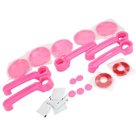 Ensemble de poignées de porte de voiture, résistant aux chocs, aspect élégant, anti-rayures, remplacement extérieur pour JK JKU Liberty rose (1/2)