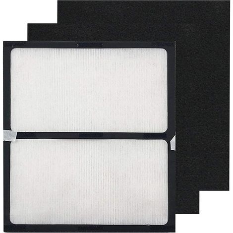 Lntyq Filtre de rechange IAF-H-100D compatible avec les purificateurs d'air Idylis AC-2123 AC-2118 IAP-10-280, H13 HEPA + 2 x pré-filtres à charbon actif pour purifier l'air, la poussière et les COV