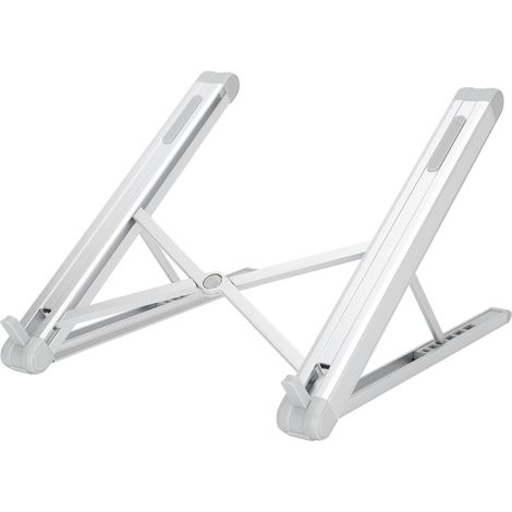 Support pour tablette en alliage d'aluminium MultiGear, réglable en température, avec système de dissipation thermique et support télescopique pliable portable. (1/5)