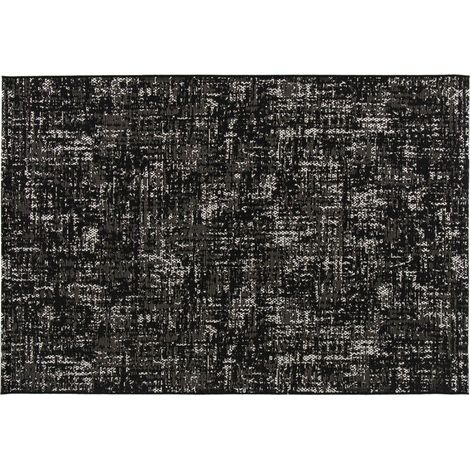 Tapis d'extérieur en polypropylène 160 x 230 cm noir