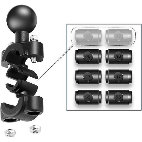 Support de rétroviseur pour guidon de moto/scooter Gar Min pour supports Ram (1/4)