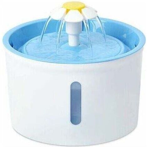Abreuvoir automatique, petite fleur, 1,6 L, fontaine à eau pour chats et chiens, bleu, UE (1/4)