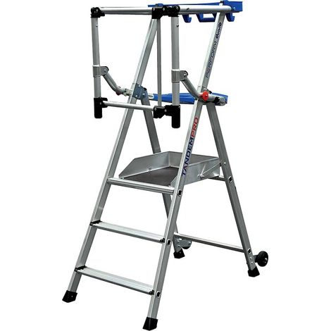 Plate-forme individuelle hauteur de travail fixe Perform F5, stabilisateur, hauteur de travail maxi 3,20 m, 5 marches - DUARIB
