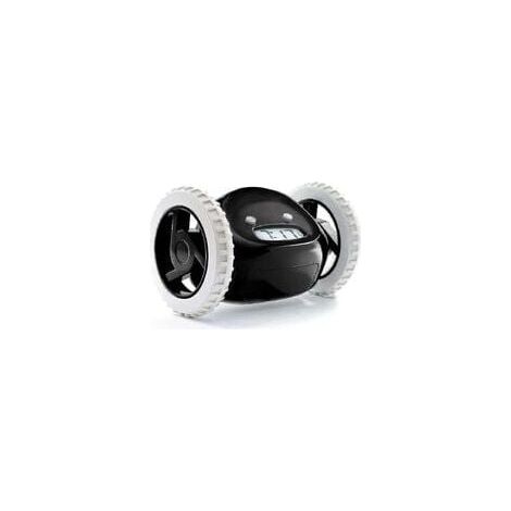 Alarm clock with wheels, black (1/2)