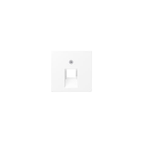 Jung Copertura per prese di connessione IAE/UAE, 1 x 8 poli, Termoplastica verniciata, Serie A, bianco neve opaco A 569-1 BFPLUA WWM