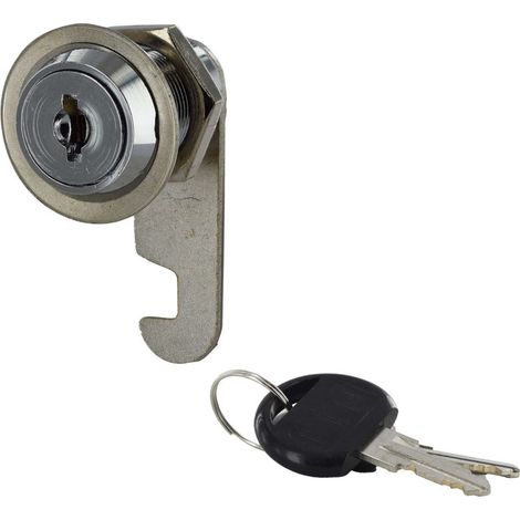 - Batteuse nickelée s'entrouvant, pour porte maxi 28mm, 2 clés -