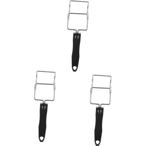 3 Pièces Décapant de plaque de four à ondes lumineuses pince de cuisine Plateau de cuisson pince pour poêles à frire à récupérateur de plaque chauffante friteuse à Métal (1/5)