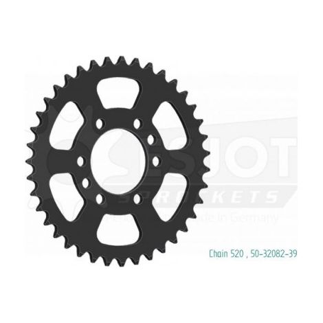 Couronne Acier TT - 520 - 39 Dents - Made in Germany