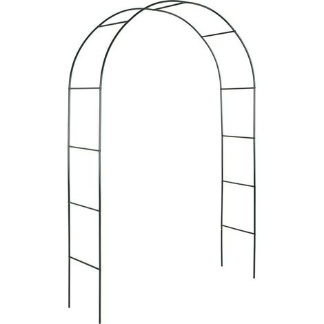 Arche de Jardin, Support pour Plantes grimpantes Arche à rosiers Tuteur Décoration extérieure, 240x140x37cm (1/5)
