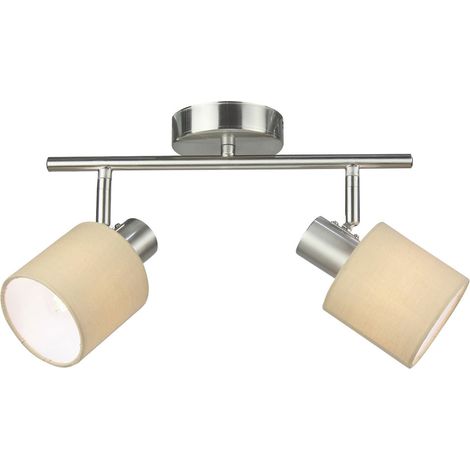 NATINA, SPOT, BROWN/SATIN CHROME, E14 2X MAX 25W, EXCL. (1/4)