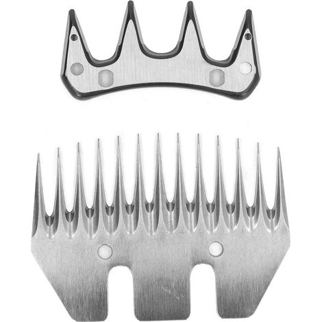 Tosatrice per pecore Allecto Plus con lame curve e 13 denti, elettrica, lame di ricambio in acciaio al carbonio, spaziatura denti 7,1 mm, trattata termicamente (1/5)