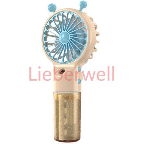 Ventilateur brumisateur portatif, ventilateur brumisateur d'eau à piles rechargeables, mini ventilateur personnel pliable pour v (1/5)