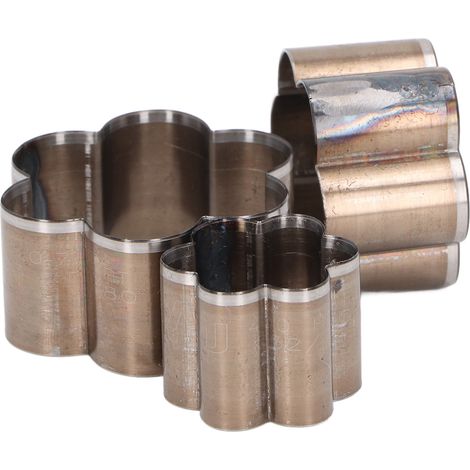 Lot de 3 emporte-pièce cuir forme fleur 30 40 50 mm acier allié matrice perforation découpe cuir pour artisanat DIY (1/5)