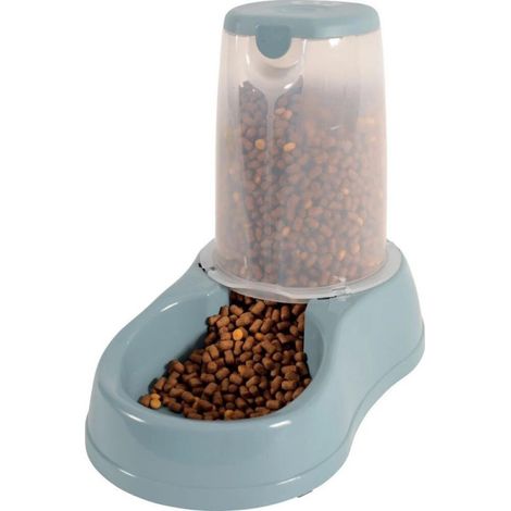 Distributeur de croquettes 6.5 kg, bleu en plastique, pour chien - Stefanplast