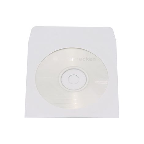 SOENNECKEN CD/DVD Hülle Soennecken 12,4 x 12,4 cm (B x H) Papier weiß 100 St./Pack. (1/2)