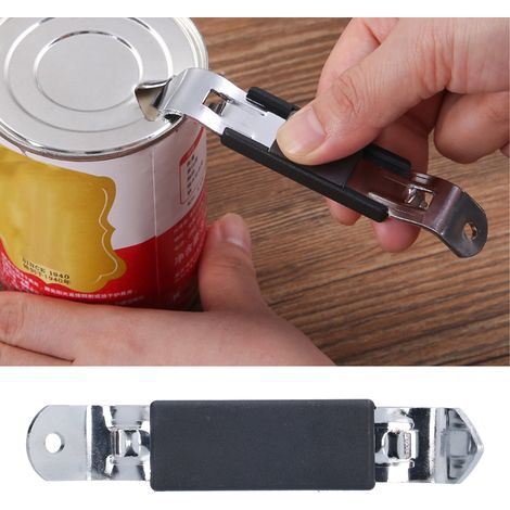 Ouvre-boîte magnétique pour lait de coco, ouvre-boîte pour lait concentré non sucré noir et blanc, ouvre-boîte pour thé au lait, ouvre-boîte, ouvre-bouteille, décapsuleur (1/5)