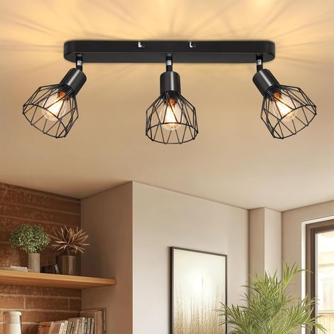 Luminaire Plafonnier LED 3 Spots, Moderne E14 Spots de Plafond Luminaire Plafonnier LED 3 Spots, Moderne E14 Spots de Plafond (1/5)