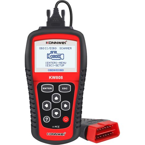 Escáner de diagnóstico de baterías OBD2 Konnwei KW808 (1/5)