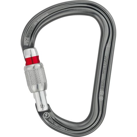 Mousqueton aluminium WILLIAM, Screw-Lock