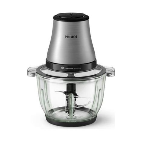 Mini hachoir bol verre 2l 500w silver - Philips - HR1503/00